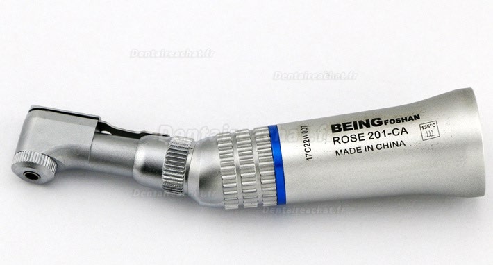Being® Contre-angle bague bule dentaire Rose 201-CA (type loquet ,sans spray ,sans lumiere)